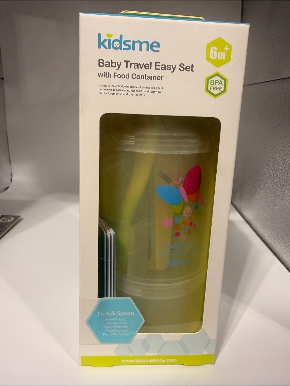 Kidsme Baby Travel Easy Set with Food Container. 6 Months+ NEW